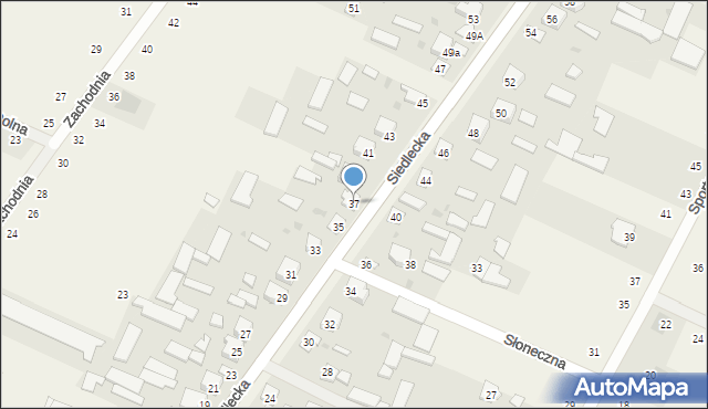 Golice, Siedlecka, 37, mapa Golice