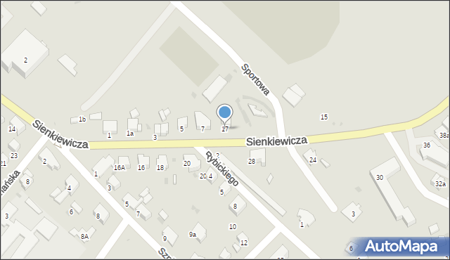 Gorlice, Sienkiewicza Henryka, 17, mapa Gorlic