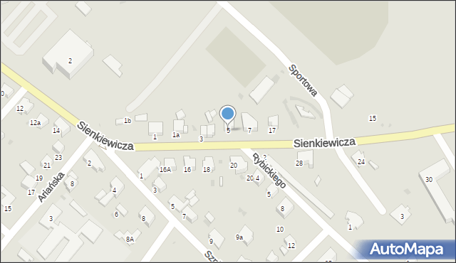 Gorlice, Sienkiewicza Henryka, 5, mapa Gorlic