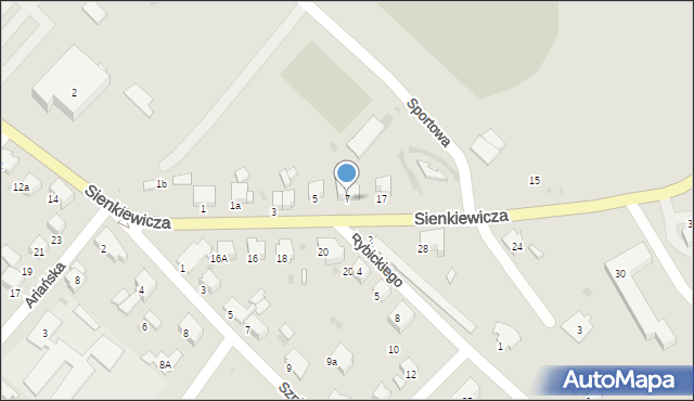 Gorlice, Sienkiewicza Henryka, 7, mapa Gorlic