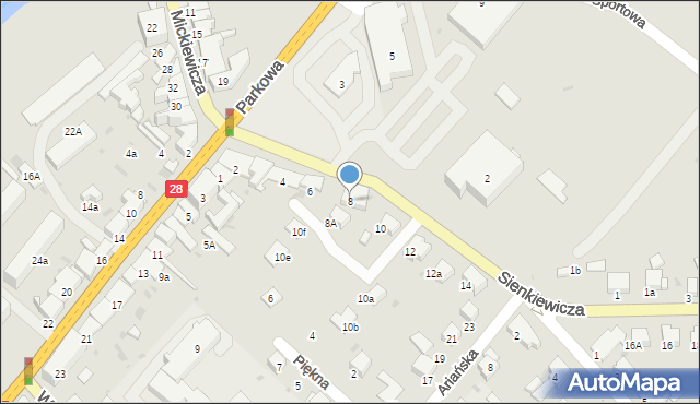 Gorlice, Sienkiewicza Henryka, 8, mapa Gorlic