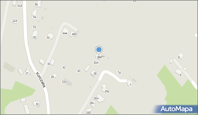 Gorlice, Sikorskiego Władysława, gen., 38A, mapa Gorlic