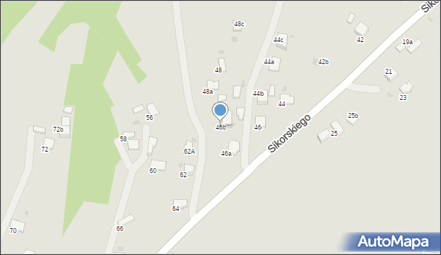 Gorlice, Sikorskiego Władysława, gen., 46b, mapa Gorlic
