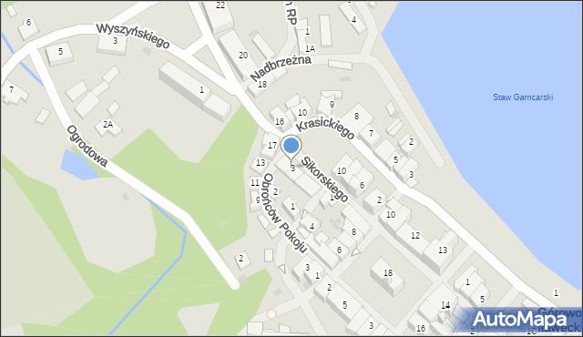 Górowo Iławeckie, Sikorskiego Władysława, gen., 3, mapa Górowo Iławeckie