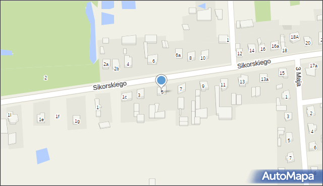 Gorzędów, Sikorskiego Władysława, gen., 5, mapa Gorzędów