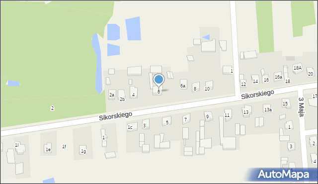 Gorzędów, Sikorskiego Władysława, gen., 6, mapa Gorzędów