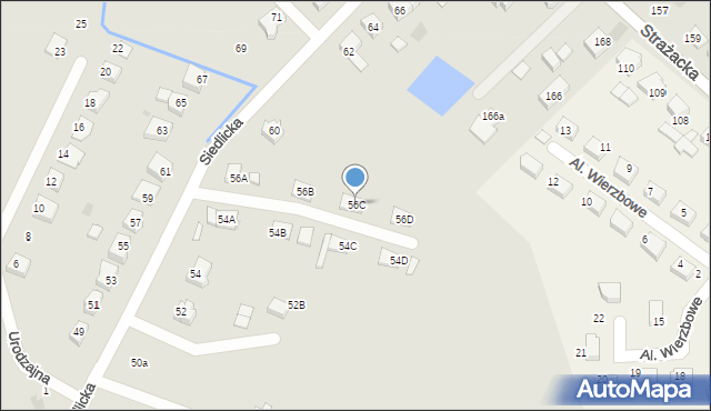 Gorzów Wielkopolski, Siedlicka, 56C, mapa Gorzów Wielkopolski