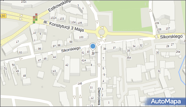 Gorzów Wielkopolski, Sikorskiego Władysława, gen., 39, mapa Gorzów Wielkopolski
