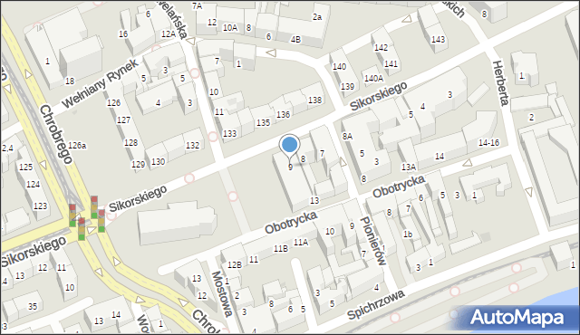 Gorzów Wielkopolski, Sikorskiego Władysława, gen., 9, mapa Gorzów Wielkopolski