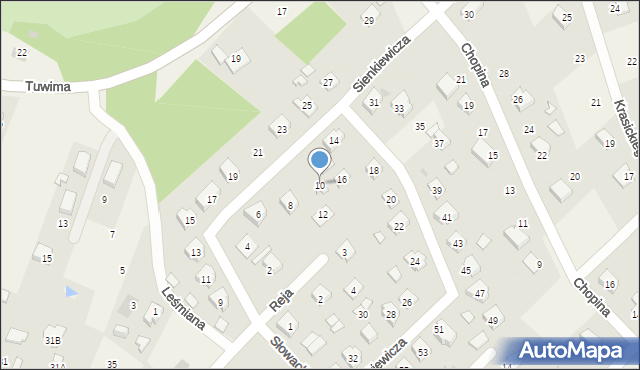 Gorzyce, Sienkiewicza Henryka, 10, mapa Gorzyce