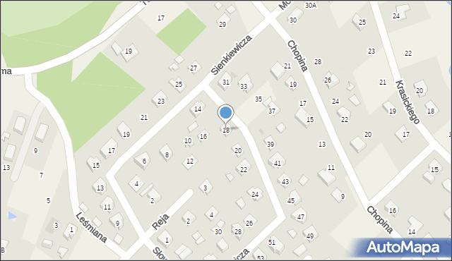 Gorzyce, Sienkiewicza Henryka, 18, mapa Gorzyce