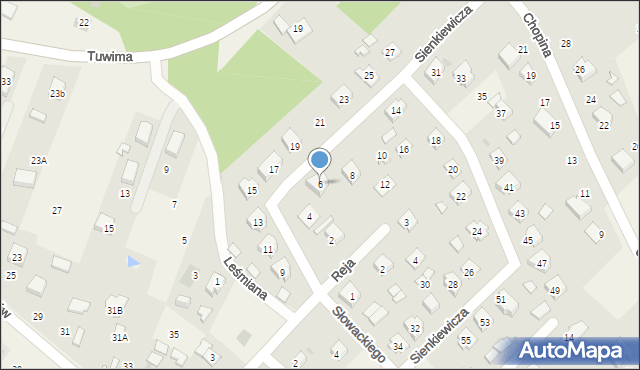 Gorzyce, Sienkiewicza Henryka, 6, mapa Gorzyce