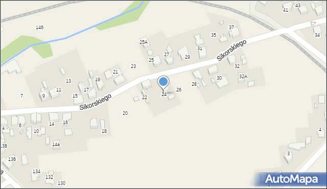 Gorzyce, Sikorskiego Władysława, gen., 24, mapa Gorzyce