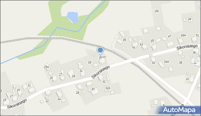 Gorzyce, Sikorskiego Władysława, gen., 37, mapa Gorzyce