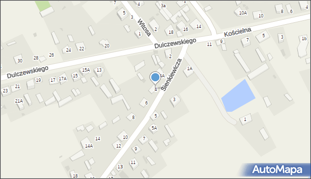 Goworowo, Sienkiewicza Henryka, 4, mapa Goworowo