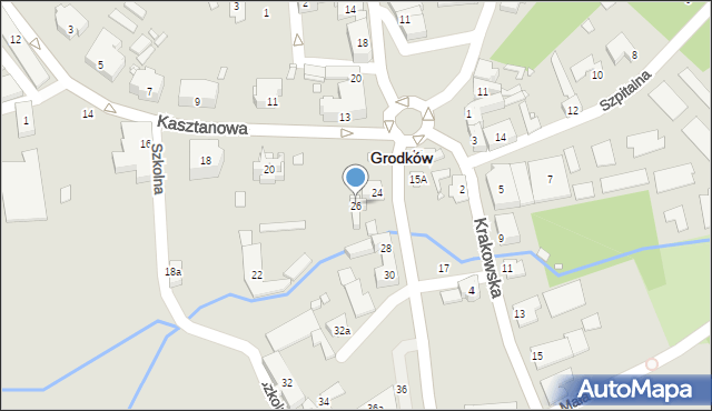 Grodków, Sienkiewicza Henryka, 26, mapa Grodków