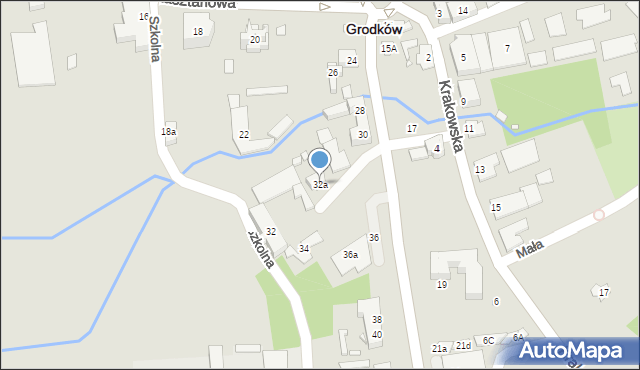 Grodków, Sienkiewicza Henryka, 32a, mapa Grodków