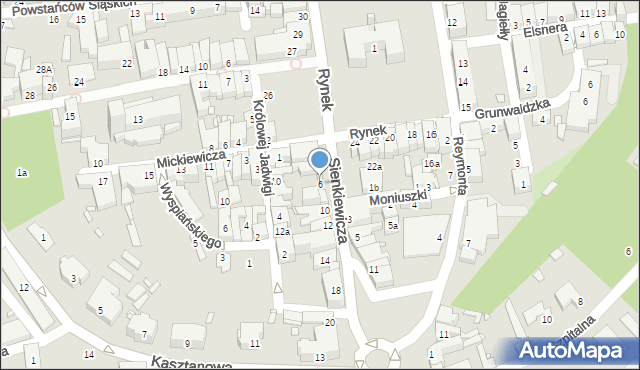 Grodków, Sienkiewicza Henryka, 6, mapa Grodków