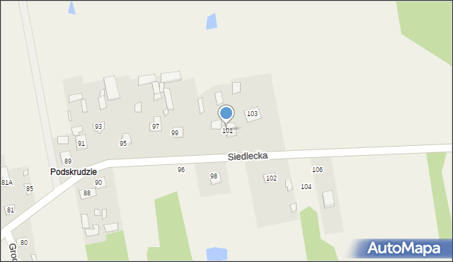 Grodzisk, Siedlecka, 101, mapa Grodzisk