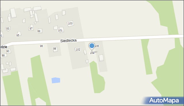 Grodzisk, Siedlecka, 104, mapa Grodzisk