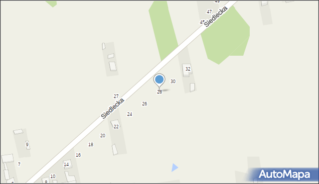 Grodzisk, Siedlecka, 28, mapa Grodzisk