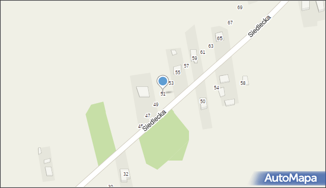 Grodzisk, Siedlecka, 51, mapa Grodzisk