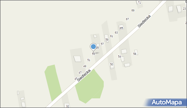 Grodzisk, Siedlecka, 53, mapa Grodzisk