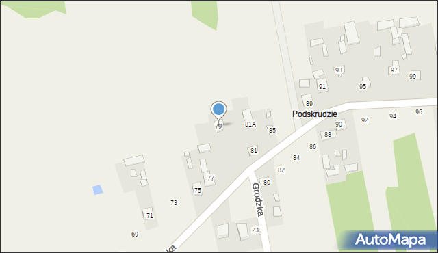 Grodzisk, Siedlecka, 79, mapa Grodzisk