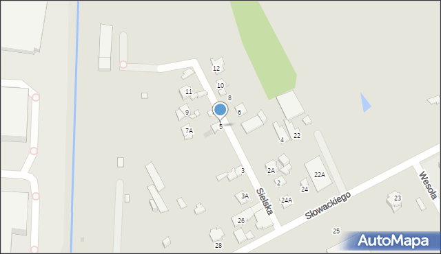 Grodzisk Mazowiecki, Sielska, 5, mapa Grodzisk Mazowiecki