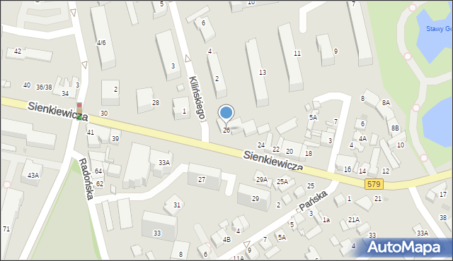 Grodzisk Mazowiecki, Sienkiewicza Henryka, 26, mapa Grodzisk Mazowiecki