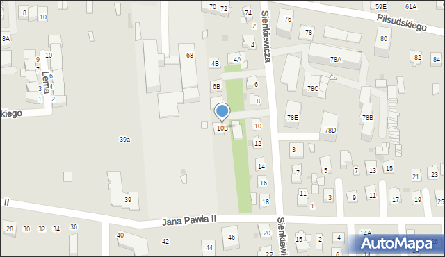 Grójec, Sienkiewicza Henryka, 10B, mapa Grójec