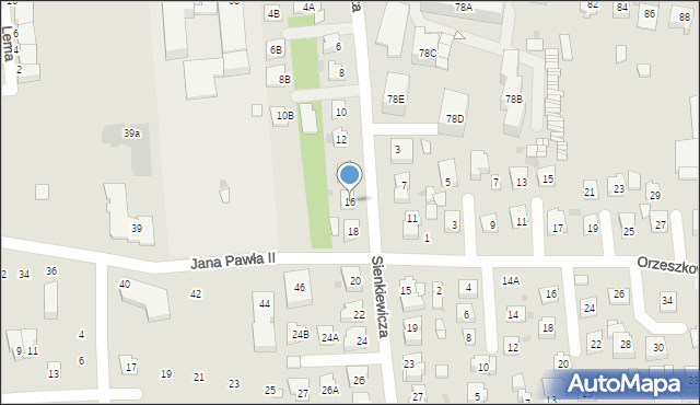 Grójec, Sienkiewicza Henryka, 16, mapa Grójec