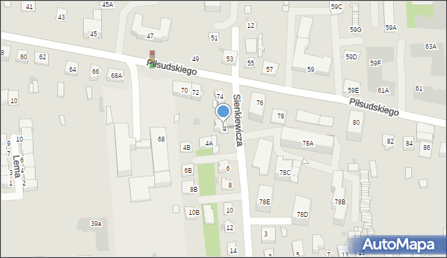 Grójec, Sienkiewicza Henryka, 4, mapa Grójec