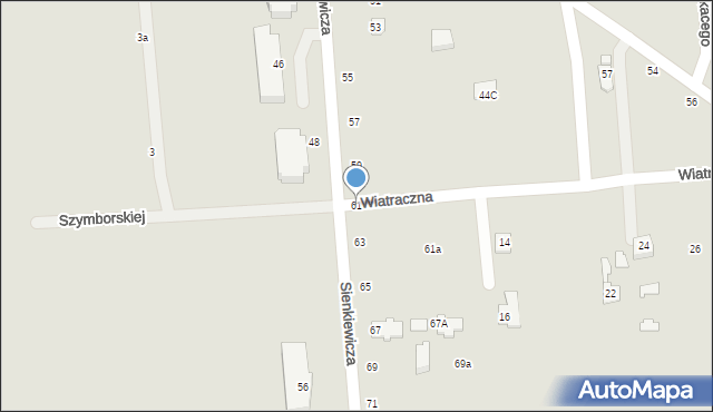 Grójec, Sienkiewicza Henryka, 61, mapa Grójec