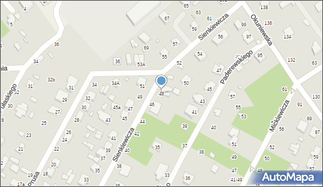 Halinów, Sienkiewicza Henryka, 48, mapa Halinów