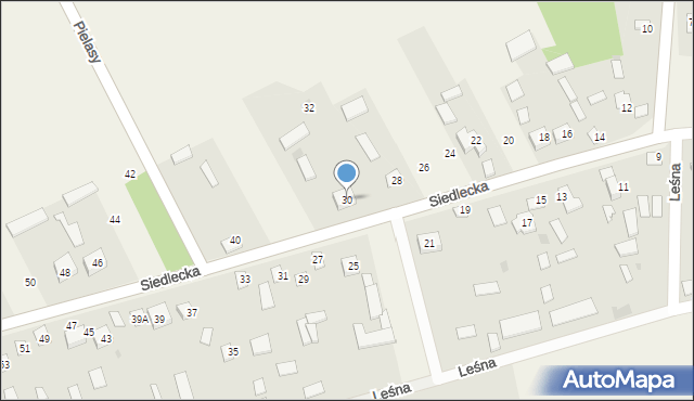 Hołubla, Siedlecka, 30, mapa Hołubla