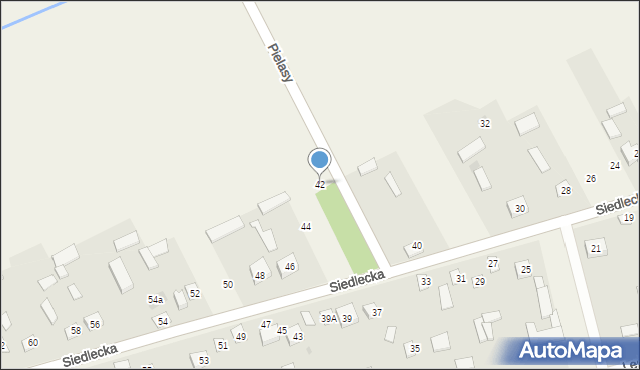 Hołubla, Siedlecka, 42, mapa Hołubla