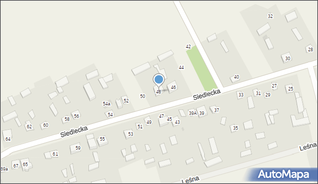 Hołubla, Siedlecka, 48, mapa Hołubla