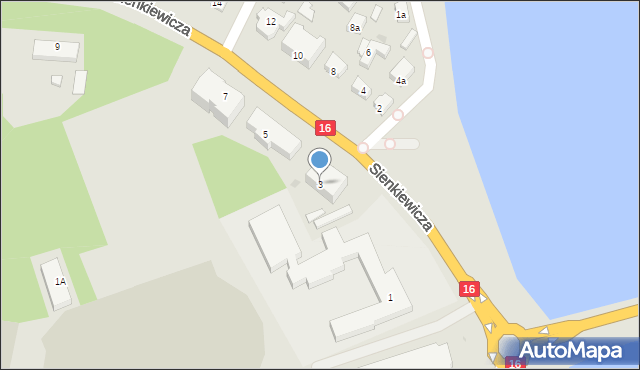 Iława, Sienkiewicza Henryka, 3, mapa Iława