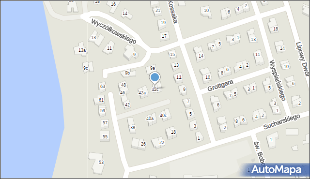 Iława, Sikorskiego Władysława, gen., 42c, mapa Iława