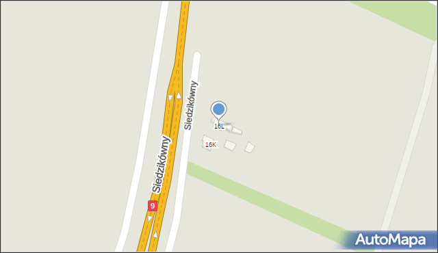 Iłża, Siedzikówny-Inki Danuty, 16L, mapa Iłża
