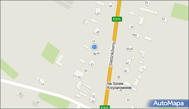 Iłża, Siedzikówny-Inki Danuty, 39, mapa Iłża