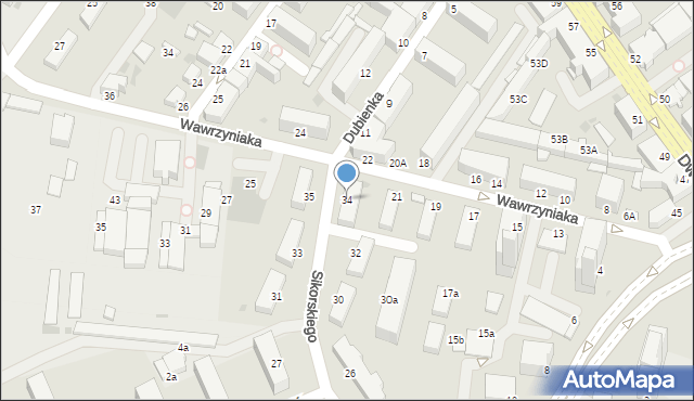 Inowrocław, Sikorskiego Władysława, gen., 34, mapa Inowrocławia