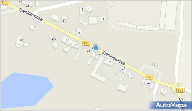 Ińsko, Sienkiewicza Henryka, 14, mapa Ińsko