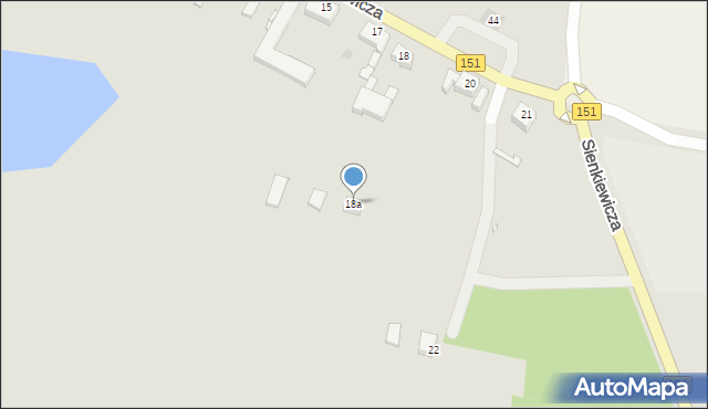 Ińsko, Sienkiewicza Henryka, 18a, mapa Ińsko