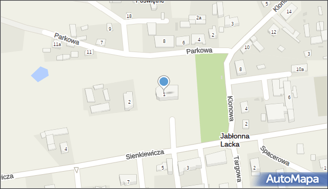 Jabłonna Lacka, Sienkiewicza Henryka, 1, mapa Jabłonna Lacka