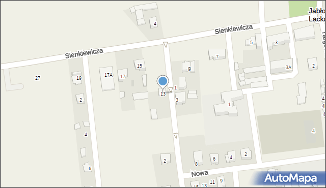 Jabłonna Lacka, Sienkiewicza Henryka, 13, mapa Jabłonna Lacka