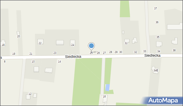 Jakubów, Siedlecka, 25, mapa Jakubów