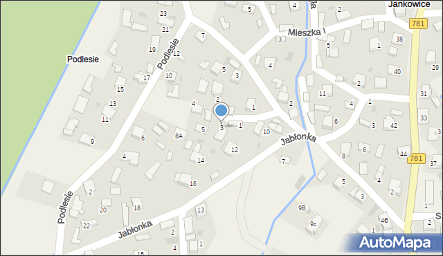 Jankowice, Sienkiewicza Henryka, 3, mapa Jankowice