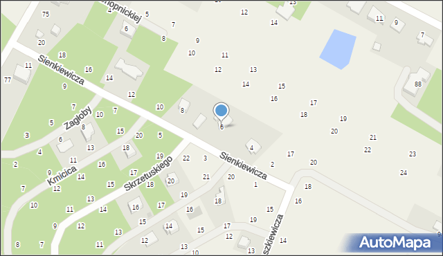 Janów, Sienkiewicza Henryka, 6, mapa Janów